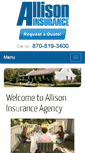 Mobile Screenshot of allisoninsuranceagency.com